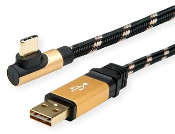 ROLINE Gold - USB-Kabel - USB (M) zu USB-C (M) - 0,8 m