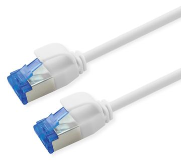 ROLINE S/FTP Patchkabel Kat.6A Slim verknotungsfrei weiss - Netzwerk - CAT 6a - 2 m