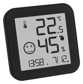 TFA 30.5054.01 - Elektronisches Umgebungsthermometer - Indoor - Digital - Schwarz - Weiß - Kunststoff - Wand