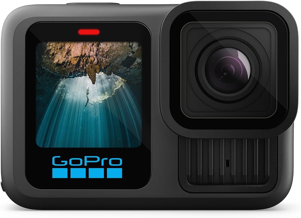 GoPro HERO13 Black – wasserdichte Actionkamera mit 5,3K60-Video, 27MP-Foto + Kompatibilität mit Objektiven der HB-Serie