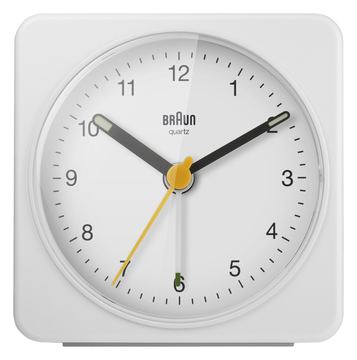 Braun BC03W - Wecker - viereckig - Quarz - Schreibtisch