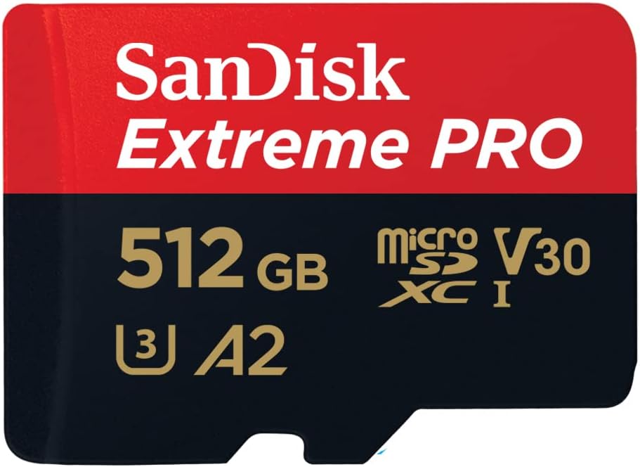 SanDisk Extreme PRO microSDXC UHS-I Speicherkarte 1 TB + Adapter & RescuePRO Deluxe (Für Smartphones, Actionkameras oder Drohnen, A2, Class 10, V30, U3, 200 MB/s Übertragung)